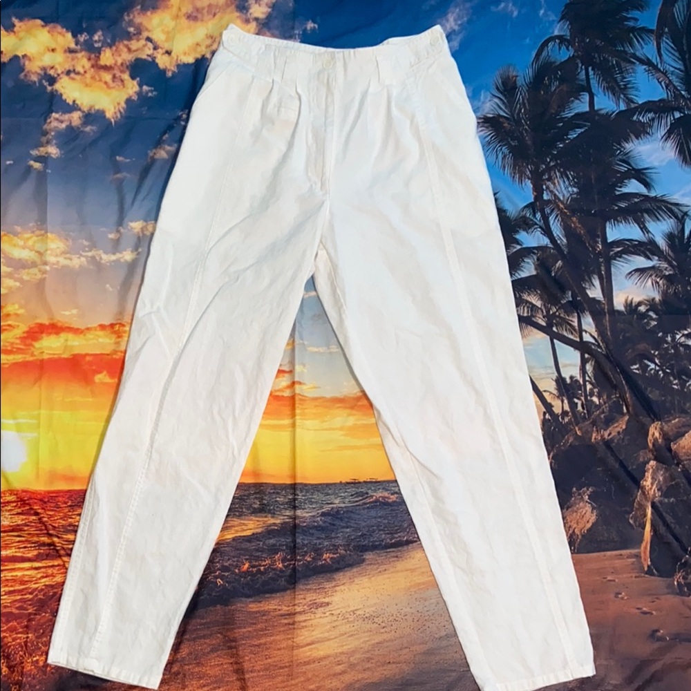 White jazzy Relaxed Fit and Elastic Waistband size9